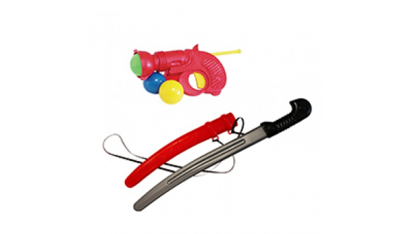 Сабля+пистолет с шарами